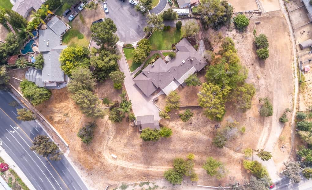 Aerial View Of 1451 N Richman Knoll Fullerton