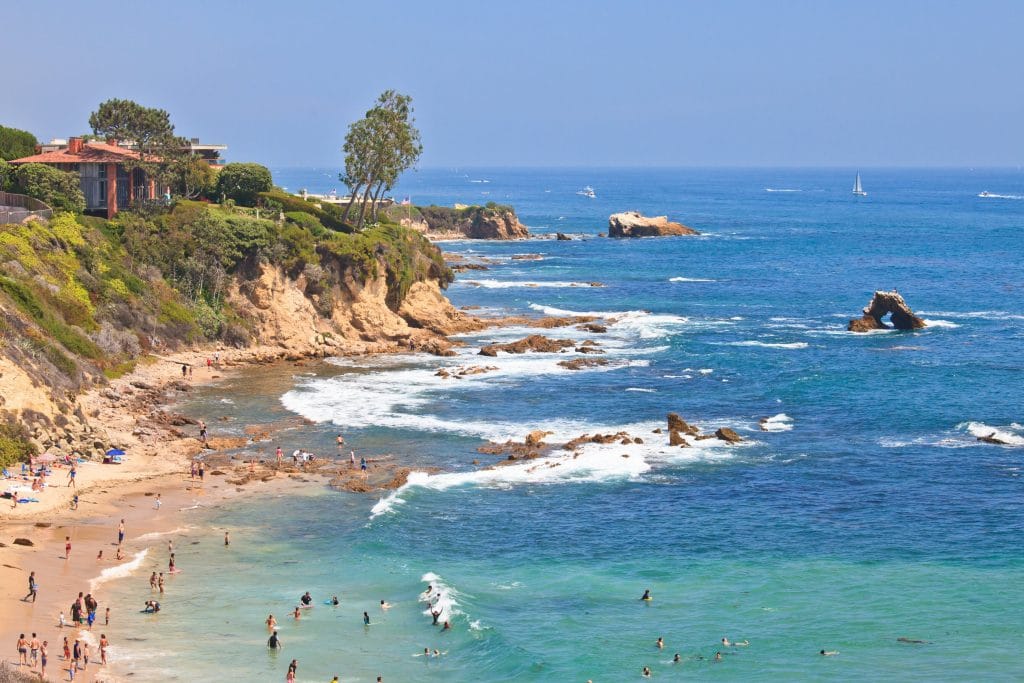 little corona del mar beach in newport beach ca