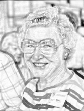 Line Drawing Of Juanita Cooke