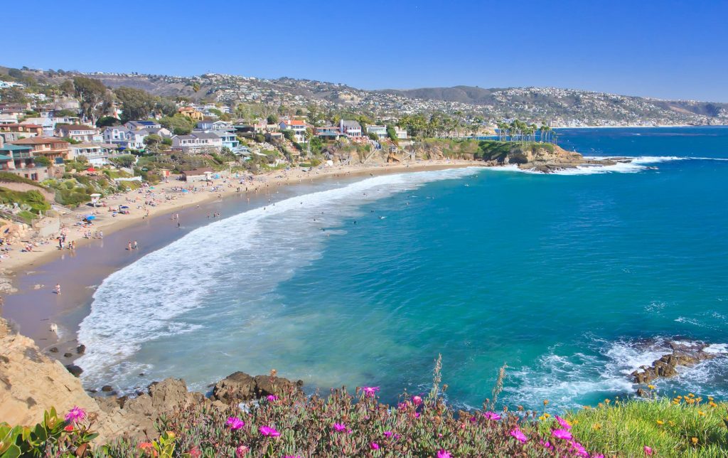 Aerial View Of Laguna Beach Coastline