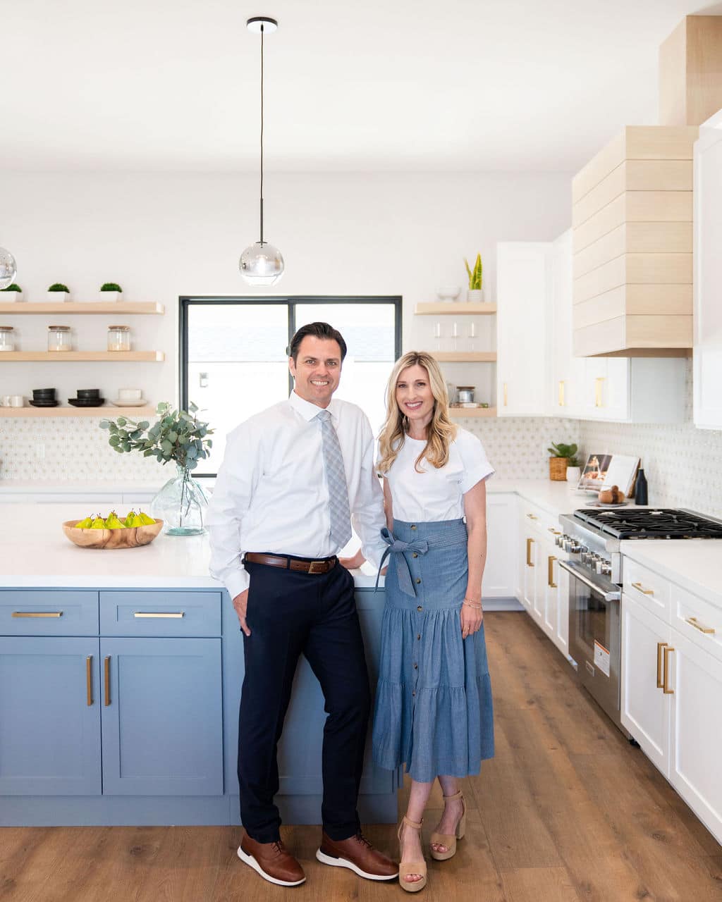 Philip Dematteo And His Wife Danielle In Their Kitchen