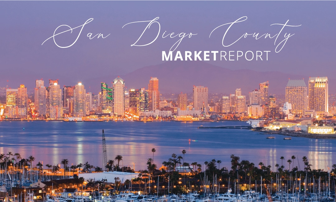 View of San Diego downtown skyline overlooking water at night