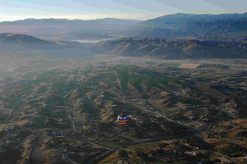 Hot Air Balloon Over Temecula Best Neighborhoods In Temecula