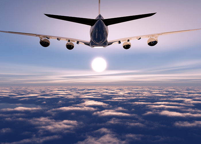 Plane Above Clouds